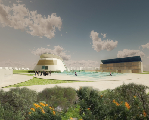 PIAZZA D'ARMI+PARCO+TEATRO+CENTROSERVIZI CITTADINO+PARCHEGGIO L'AQUILA 4